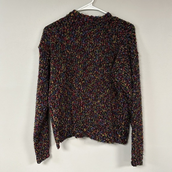 Northern Isles Wool Blend Multi Color Nubby Cardigan Sweater Size Small - Picture 6 of 6